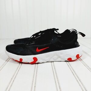 Nike Renew Black and White With Red Details Athleisure Running Sneakers I640